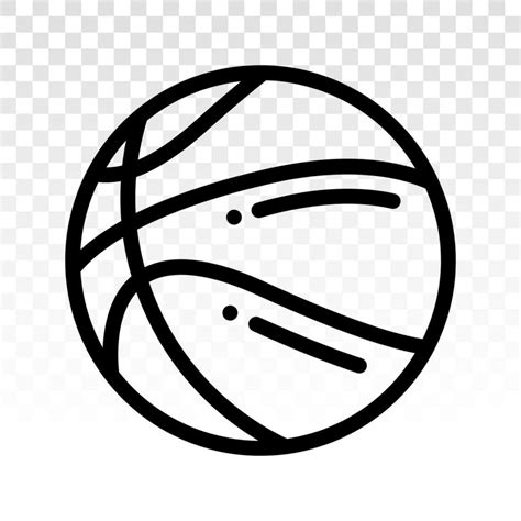 Basketball Line Art Icon 26756714 Vector Art At Vecteezy