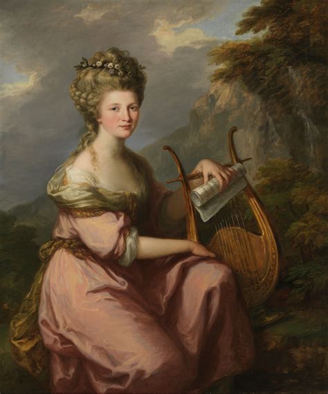 Angelica Kauffmann Portrait Of Sarah Harrop Mrs Bates As A Muse