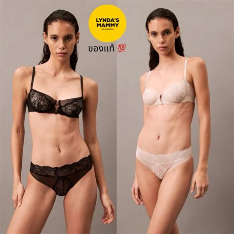 พรออเดอร คอลเลคชนใหม CK BLACK Calvin Klein bra and bikini Shopee