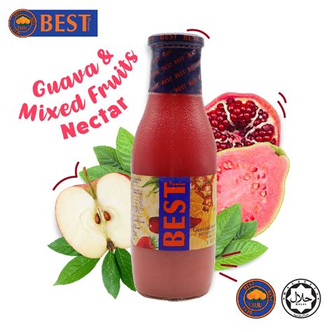 BEST PREMIUM JUICE GUAVA MIXED FRUITS NECTAR FLAVOUR 1 LITRE Shopee