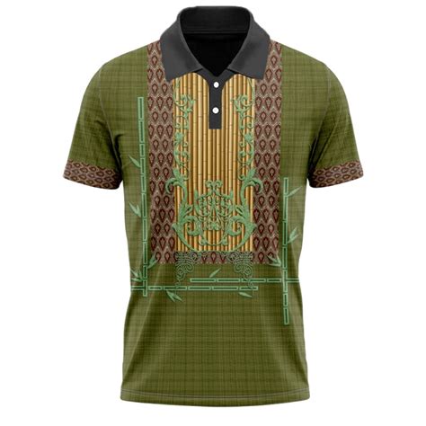 Philippine Ethnic Tribal Modern Barong Polo Shirt Modern Barong Style