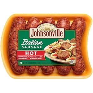 Amazon Johnsonville Hot Italian Links Sausage 19 Oz Grocery Gourmet Food