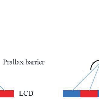 Top View Of The Spatial Multiplexing Method For Naked Eye 3D Display