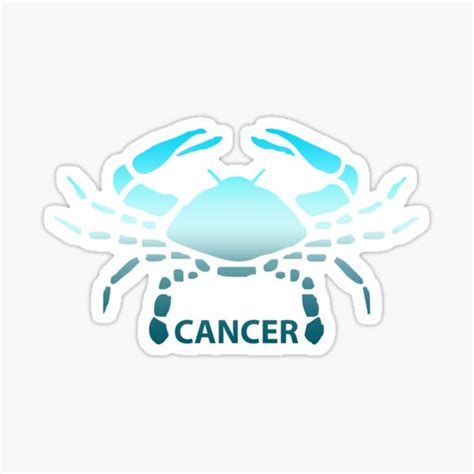 Colorful Zodiac Sign Cancer Sticker Sticker By Kevinmaczynski