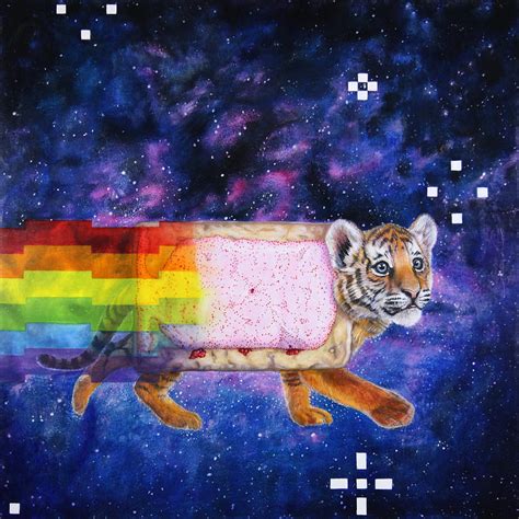 Nyan Cat Painting at PaintingValley.com | Explore collection of Nyan ...