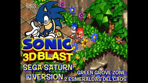 Sonic 3d Blast Sega Saturn Green Grove Zone 2 Esmeraldas Del Caos