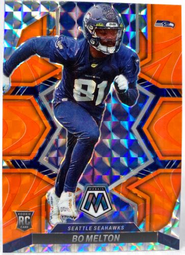 BO MELTON 2022 Mosaic Football Reactive Orange Prizm Rookie RC EBay