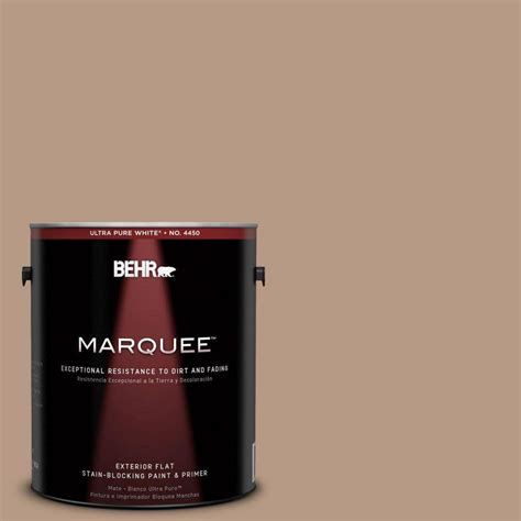 Behr Marquee Gal N Stonewashed Brown Flat Exterior Paint