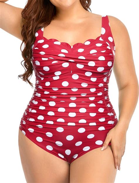 Aqua Eve Women Plus Size Swimsuits One Piece Tummy Control Bathing