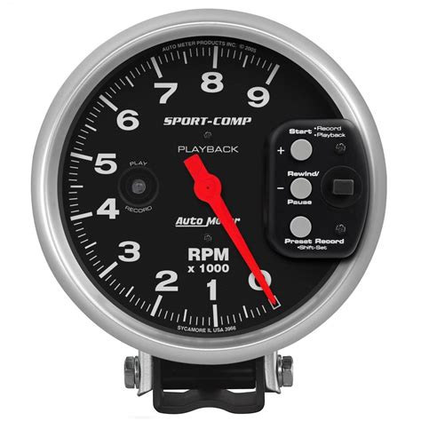 Autometer In Pedestal Playback Rpm Sport Comp Tachometer