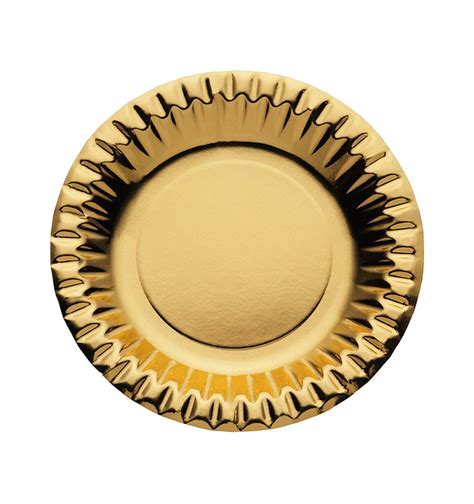 Plato De Carton Redondo Party Oro Mm Uds