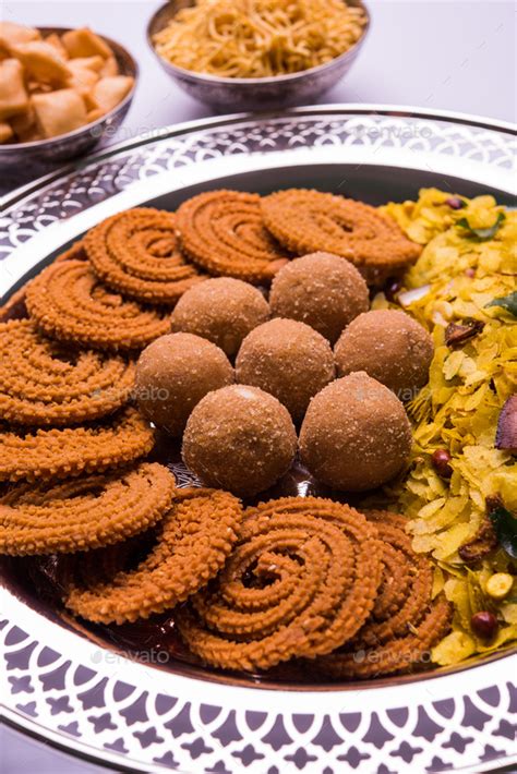 Diwali Snacks And Sweets Stock Photo By Stockimagefactory Photodune