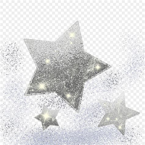 Descargar Png Estrella De Plata Brillo Png Impresionante Libre The