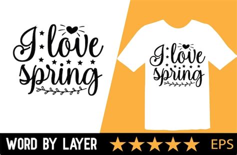 Fr Hlings Svg T Shirt Design Premium Vektor