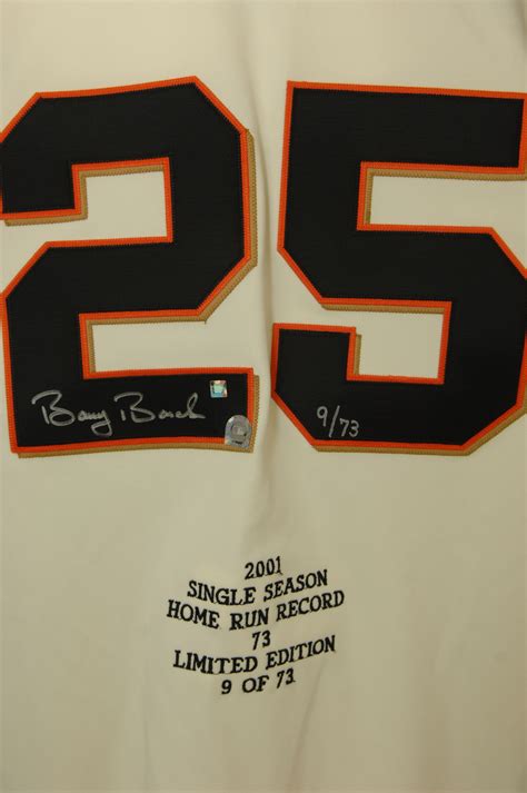 Lot Detail - Barry Bonds Signed and MLB Authenticated Jersey to ...