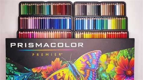 Prismacolor Premier Colored Pencils Soft Core 150 Pack Unboxig And Color Testing No Voice