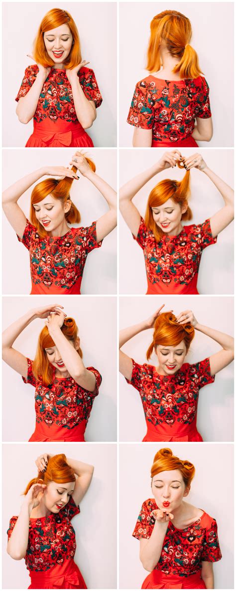 Easy Retro Victory Rolls A Beautiful Mess