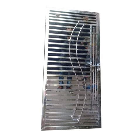 Polished Stainless Steel Single Door For Home At Rs 2000 Sq Ft In