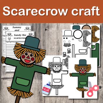 Scarecrow craft / Fall Craft / Fall activity by Hope Learning ESL