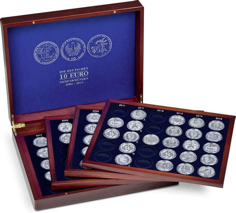 Leuchtturm Estuche VOLTERRA QUATTRO Para 104 Monedas Conmemorativas