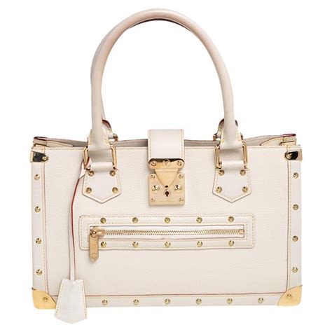 Louis Vuitton White Suhali Leather Le Fabuleux Bag At 1stdibs