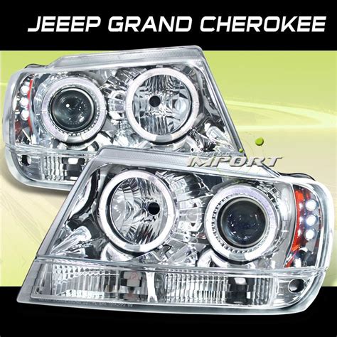 Purchase JEEP 99 04 GRAND CHEROKEE CHROME DUAL HALO PROJECTOR