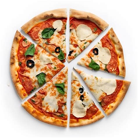 Premium Photo Hot Cheesy Pizza Isolated On White Background