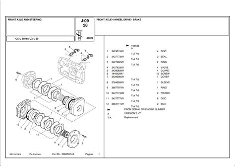 McCormick Tractor CX L65 Parts Catalog