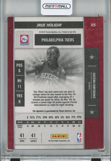 ミントモール MINT 池袋店 2009 10 Panini Playoff Contenders Jrue Holiday