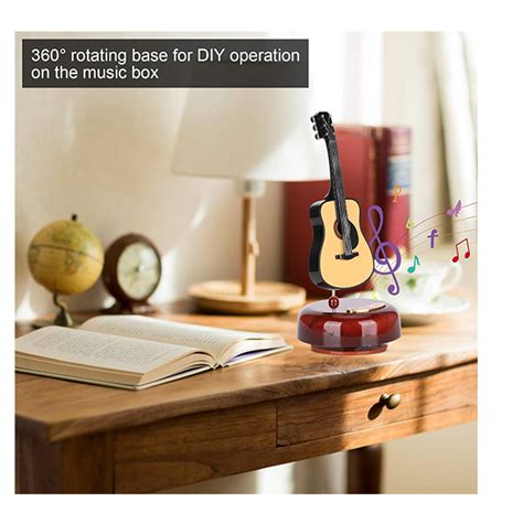 Guitar Rotating Music Box 1 Pcs