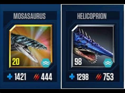 Mosasaurus Vs Helicoprion Ii Jurassic World The Game Ii Dinosaurs Game