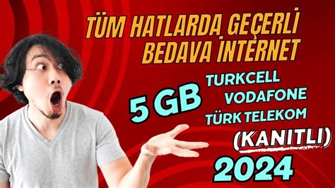 BEDAVA İNTERNET KAZAN TÜM HATLARDA GEÇERLİ BEDAVA İNTERNET 2024