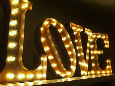 Vintage Marquee Love Sign