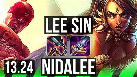 Lee Sin Vs Nidalee Jng Godlike Games Kr Master