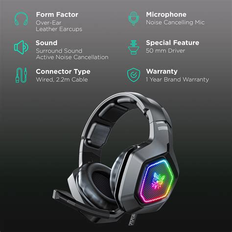 Buy ONIKUMA K10 Over Ear Wired Gaming Headset With Mic Virtual 7 1