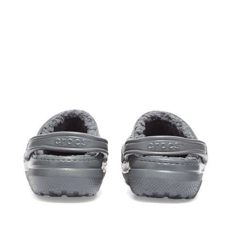 Crocs Classic Lined Clog In Slate Grey Smoke Crocs