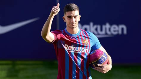 Ferran Torres Barcelona Unveiling Former Manchester City Forward On