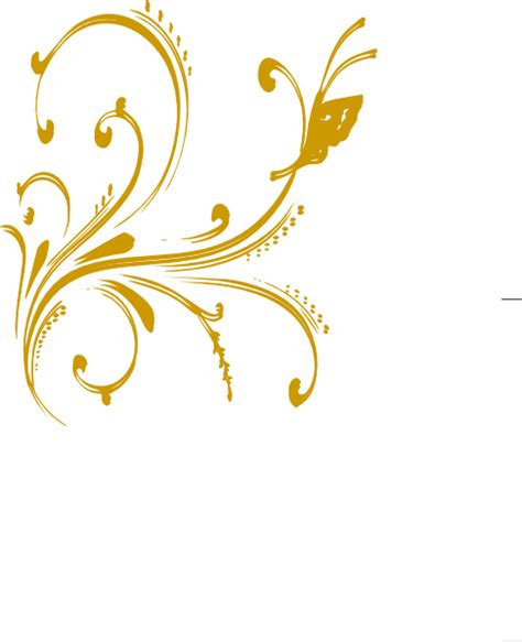 Gold Floral Vector At Getdrawings Free Download