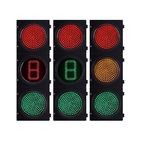 Dia 300mm Led Traffic Light Rojo Amarillo Verde Temporizador De