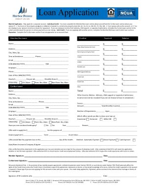 Fillable Online Secure Loan Application Form New Horizon FCU Fax