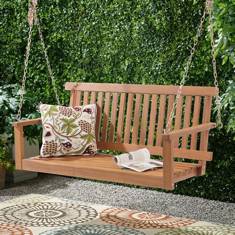 Winston Porter Ransell 2 Person Porch Swing Reviews Wayfair