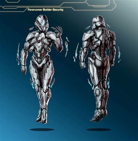 Halo Forerunner Builder Security Halo Armor Armor Concept Robot