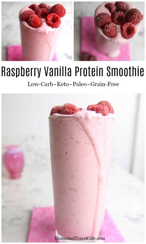 Raspberry Vanilla Protein Smoothie The Home And Garden Cafe Recipe