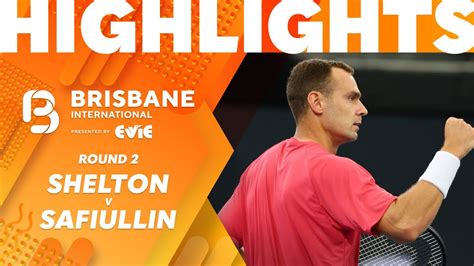 Ben Shelton V Roman Safiullin Brisbane International Highlights