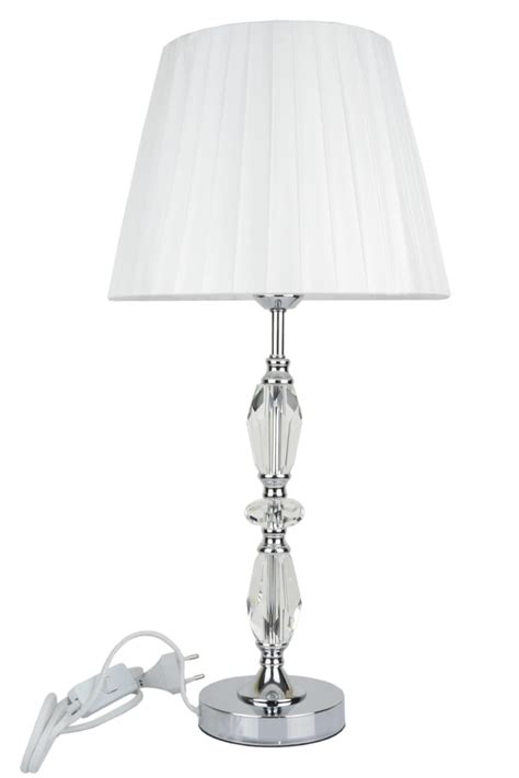 Lampka Srebrna Kryszta Glamour Lampa Nocna Cm Stylowe Upominki Pl