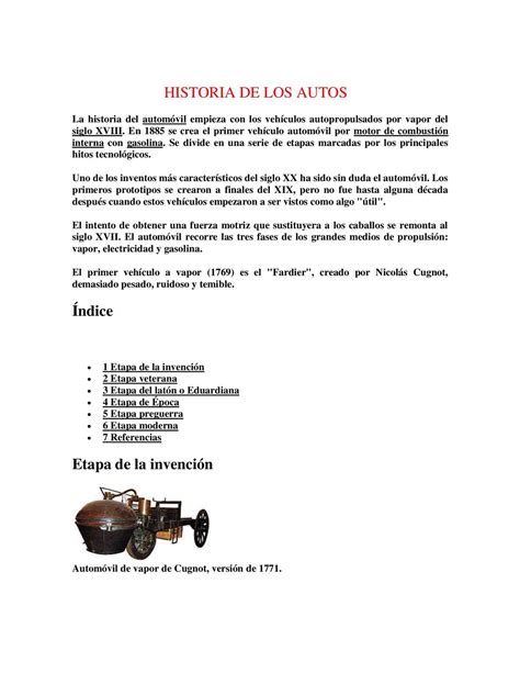 Calaméo Historia De Los Autos