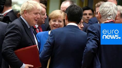 Watch Hearty Handshakes As Boris Johnson Toasts Brexit Deal With Eu Leaders Youtube