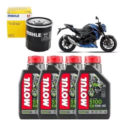 Motul 5100 10w40 Kit Troca Óleo Suzuki Gsx S750 S1000 Oc1018