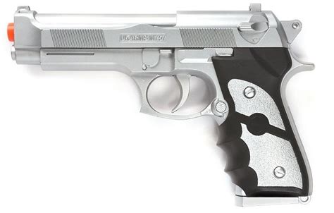 Beretta 92 Style Airsoft Spring Pistol - Silver