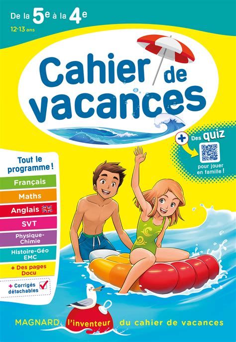 Cahier De Vacances De La E Vers La E Magnard